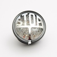 Koncové moto světlo Highway Hawk STOP s LED, osvětlení SPZ, E-mark, černá (1ks)